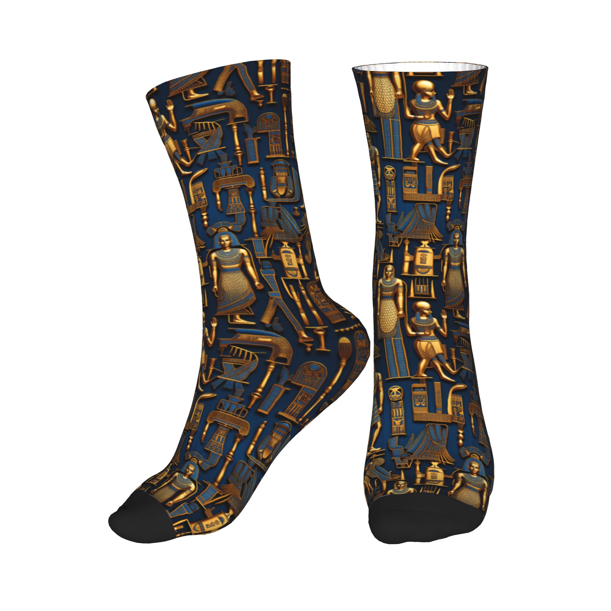 Dress Sock Men - Egyptian Gods And Symbols Pattern Mens
