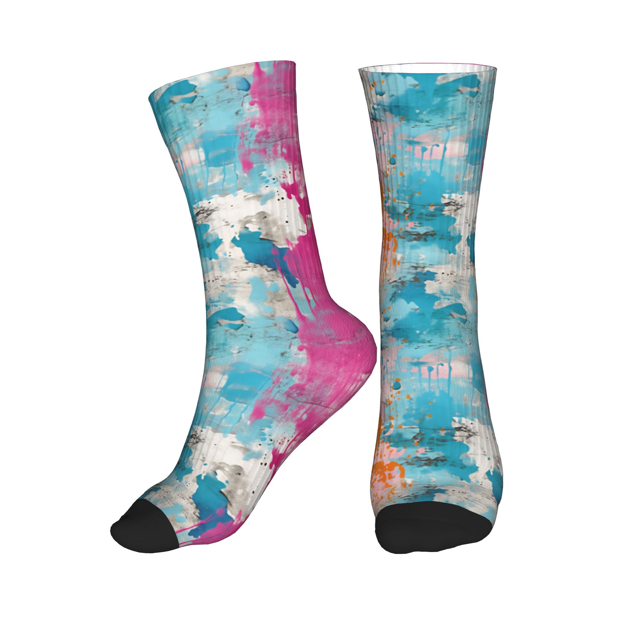 Dress Sock Men - Girly Grunge Plaster Vintage Texture Dress