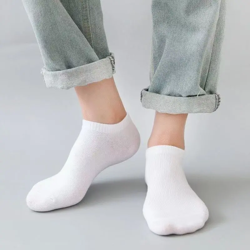 5 Pairs Unisex Casual Plain Co - Ankle Sock Low Cut recension och pris