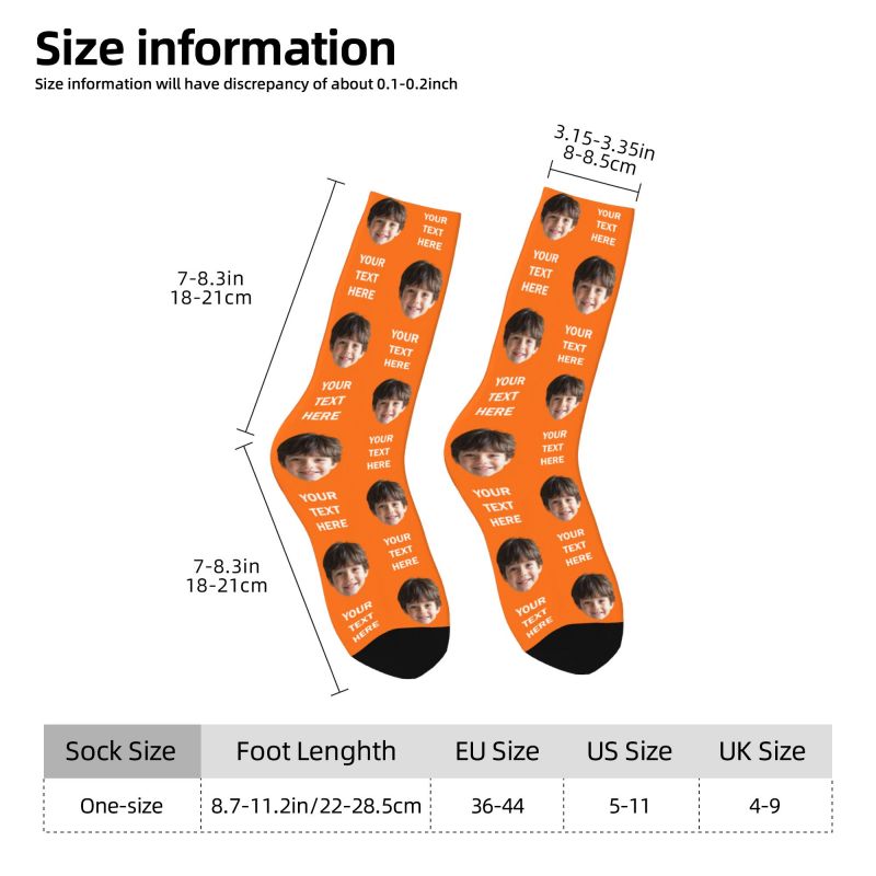 Personalized Photo Text Custom - Dress Sock Men recension och pris