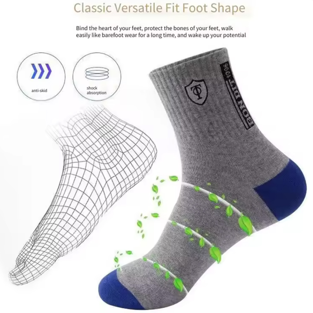 Men's5/10-Pack Premium Thermal - Cotton Crew Sock Pack recension och pris