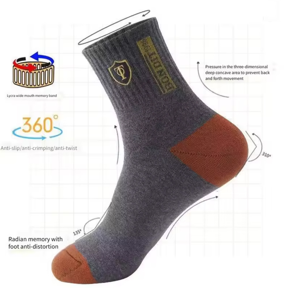 Men's5/10-Pack Premium Thermal - Cotton Crew Sock Pack recension och pris