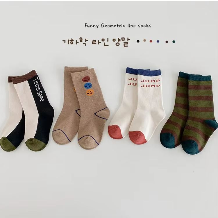 3-12T  Boys Socks Spring Fashi - Cotton Crew Sock Pack recension och pris