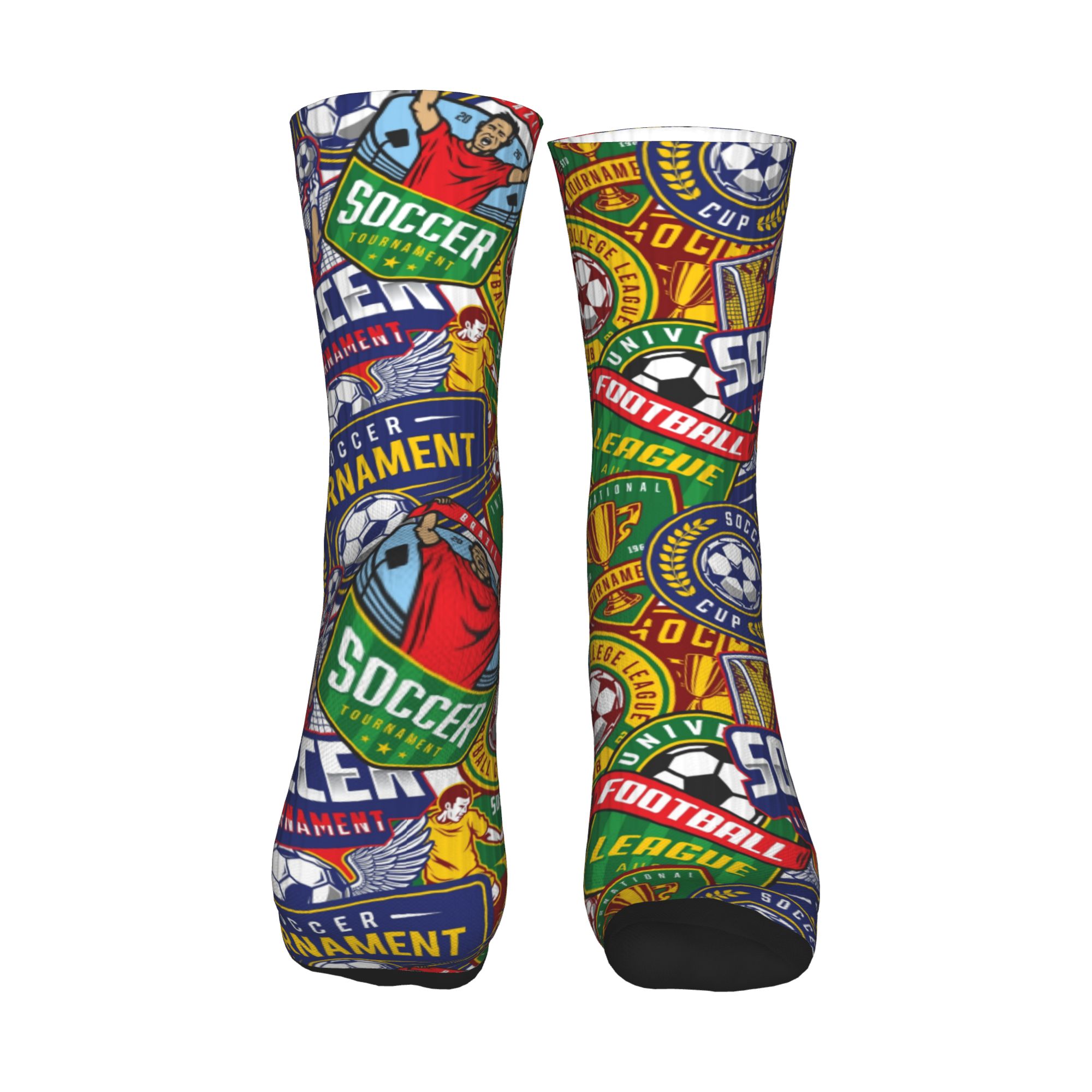 Retro Soccer Badge Green Red S - Dress Sock Men recension och pris