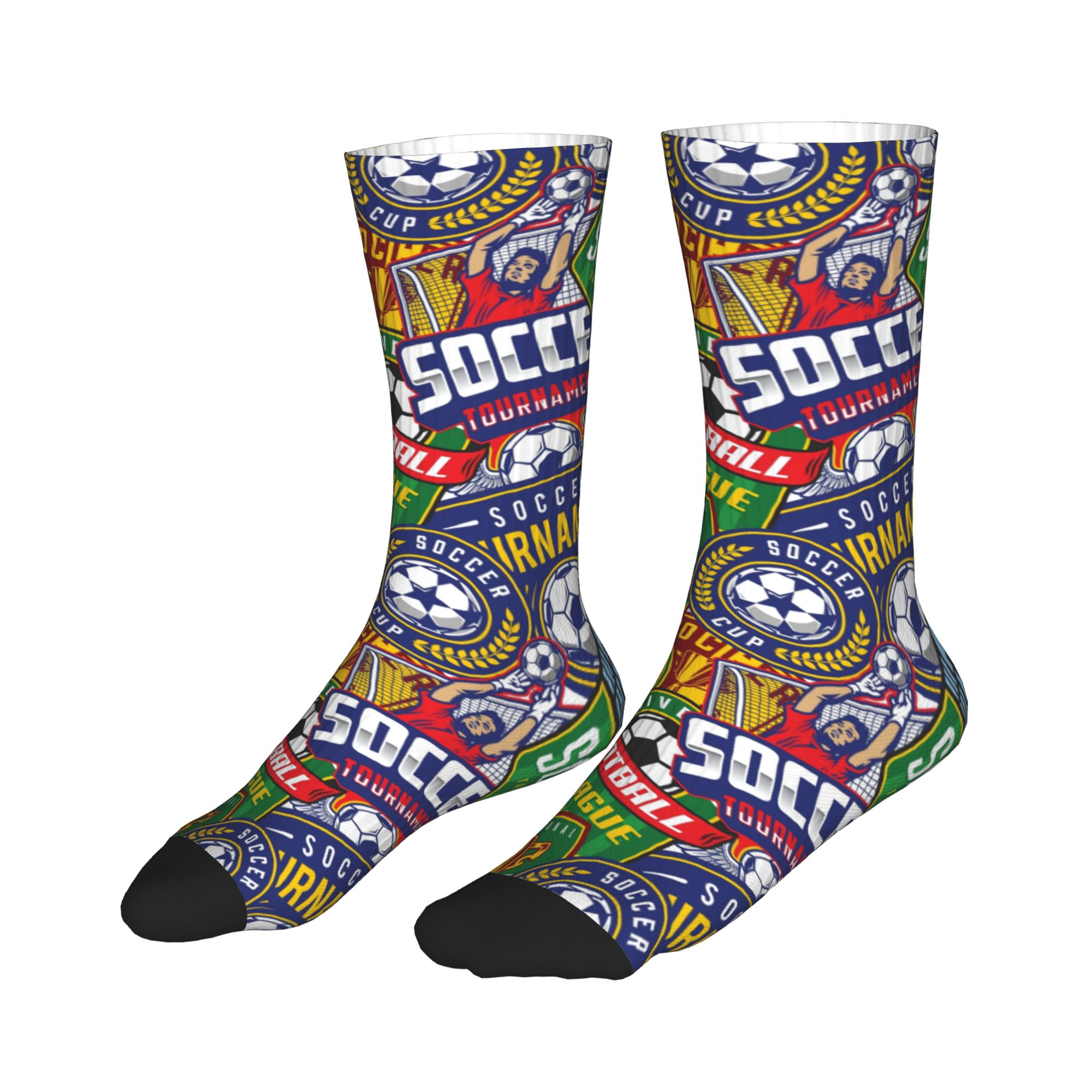 Retro Soccer Badge Green Red S - Dress Sock Men recension och pris