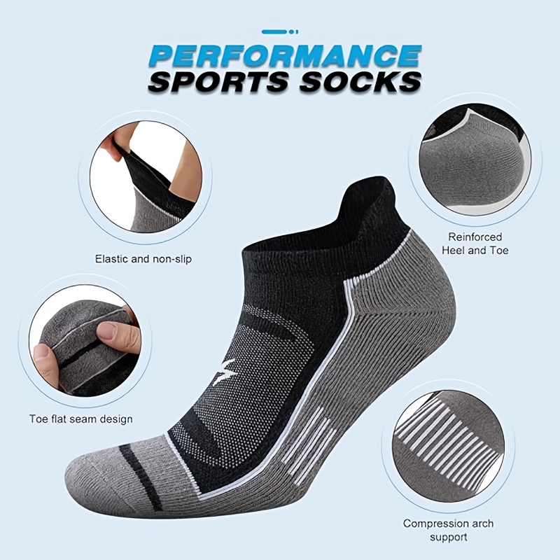 6 Pack Men's Athletic Socks Th - Athletic Sock Cushion recension och pris