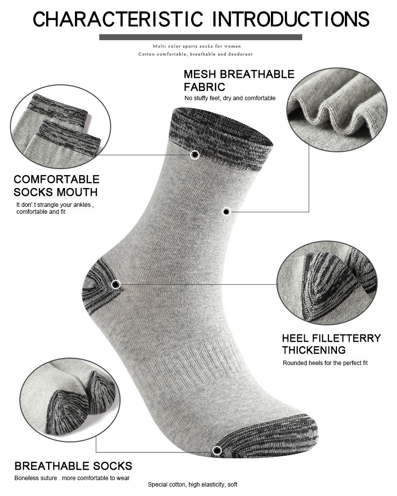 1/5 Pairs Men's Socks Pack Ove - Cotton Crew Sock Pack recension och pris